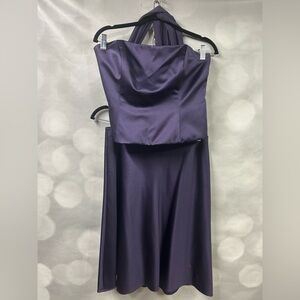 David's Bridal 2‎ Piece Bridesmaid Dress With Skirt And Top